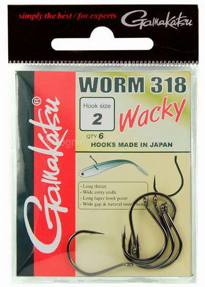 gamakatsu worm 318 wachy  accessories soft bait hooks - Tognini fishing