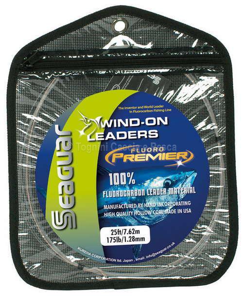 Seaguar Fluoro Premier Fluorocarbon Leader, 80-lb.