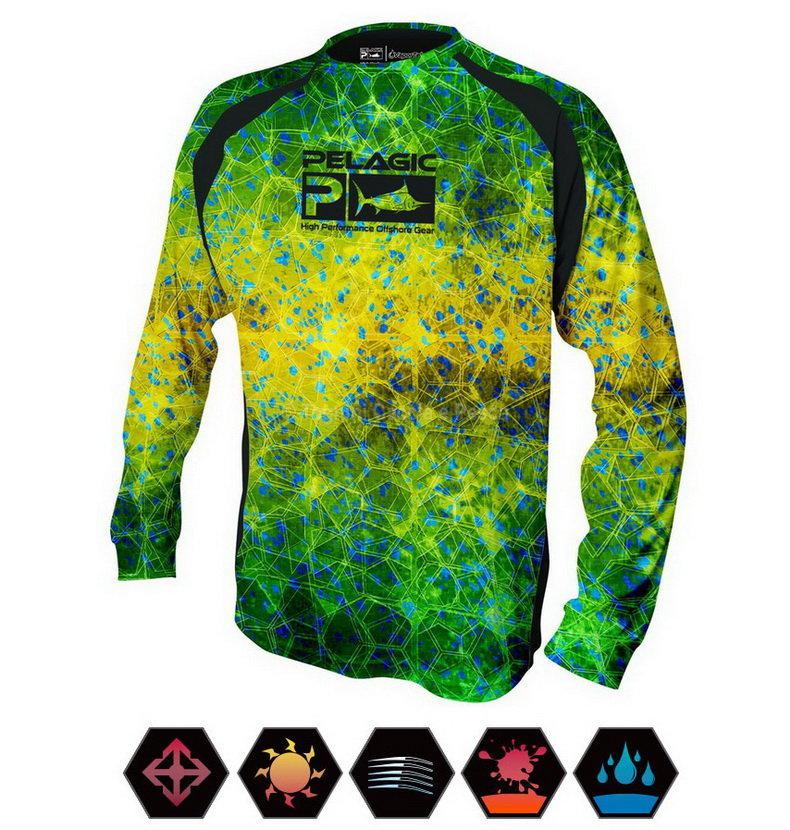 PELAGIC VAPORTEK PERFORMANCE DORADO HEX GRN