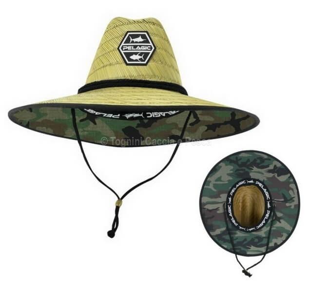 PELAGIC BAJA STRAW HAT FISH CAMO GREEN