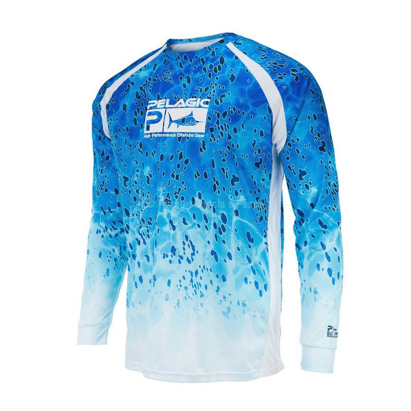 PELAGIC VAPORTEK LONG SLEEVE SHIRT BLUE XL  clothing shirts and underwear  socks - Tognini fishing