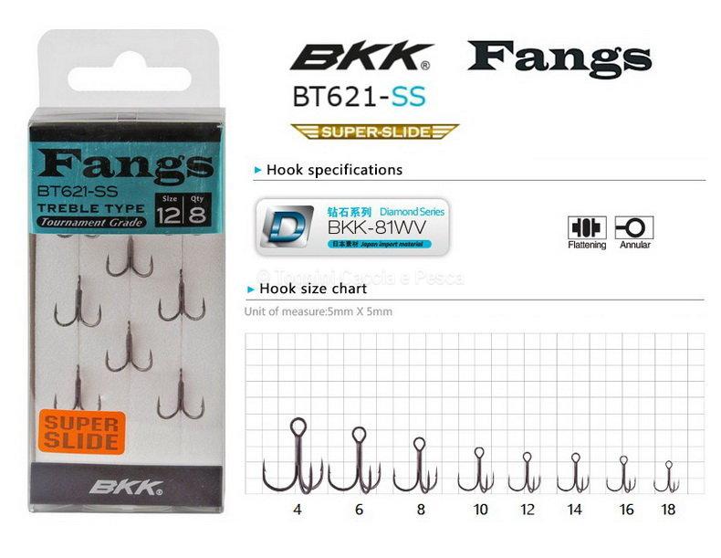 Offerta bkk fangs bt621-ss  accessories treebles - Tognini fishing