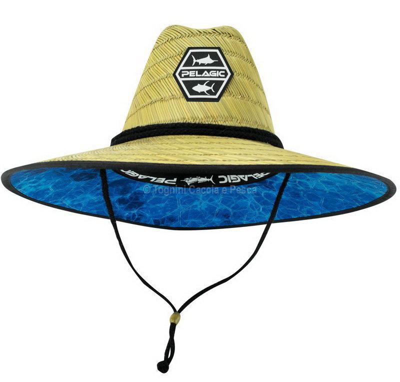 PELAGIC BAJA STRAW HAT HEX BLU abbigliamento berretti
