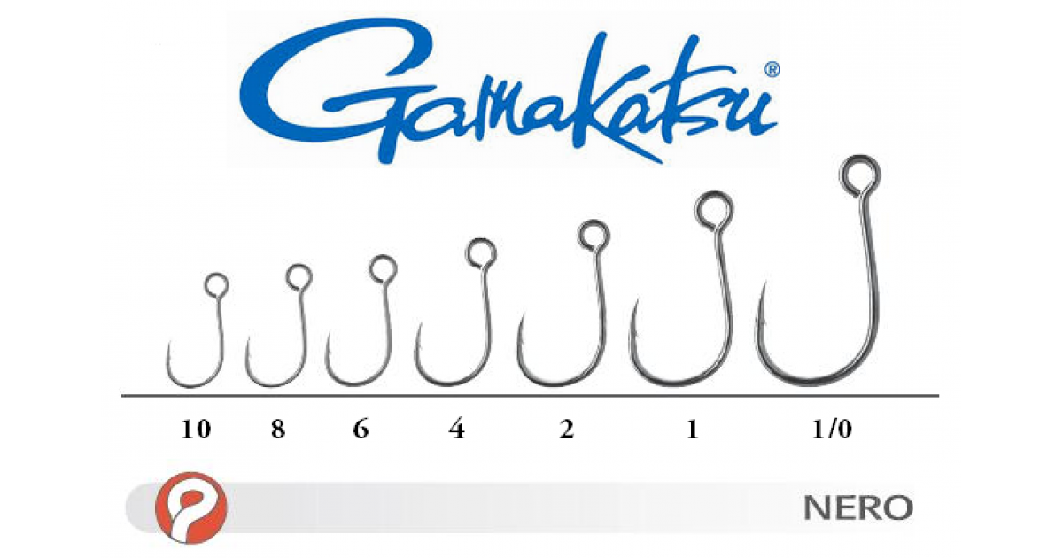 Hamecon Gamakatsu LS-3423F Black N°2 - Hameçons Carnassiers