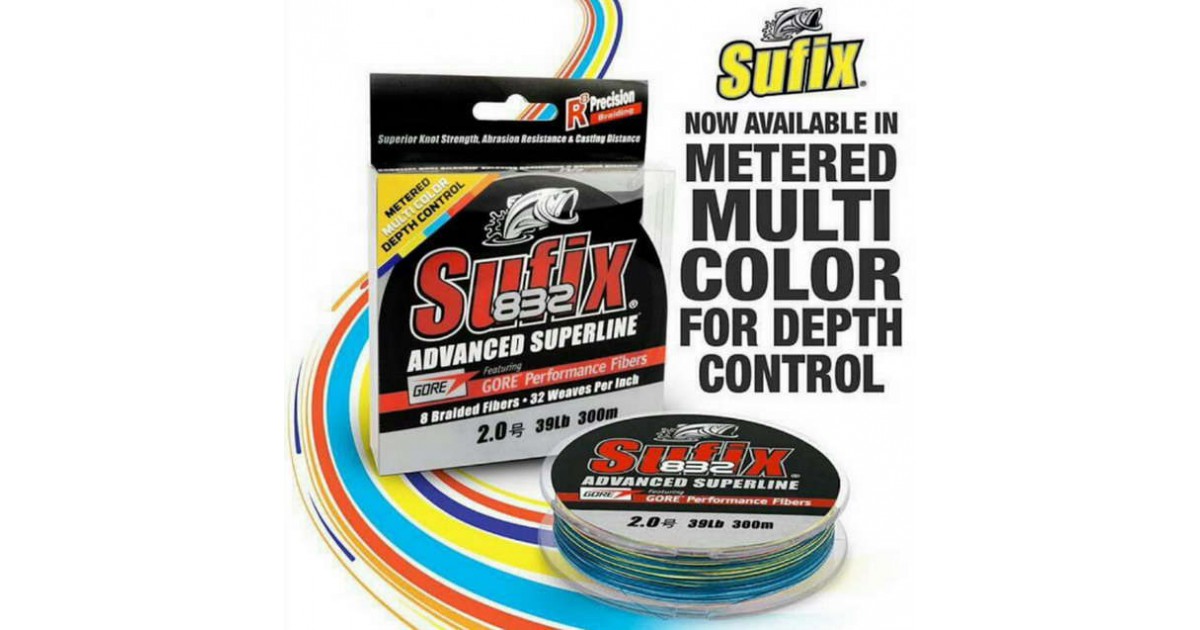 Offerta sufix 832 multi color depth control  monofilaments and braided  lines braided - Tognini fishing