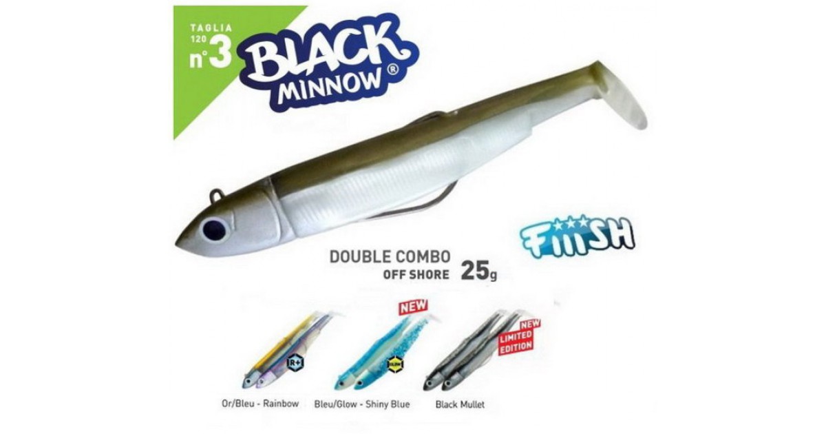 fiiish black minnow 120 combo deep 37g. | esche gommate