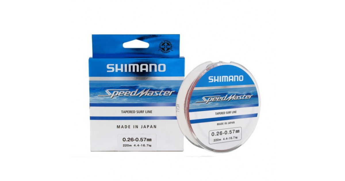 Shimano Line Speedmaster Surf Tapered – Lenza Monofilo Conica Per Surfcasting, Alta Qualità