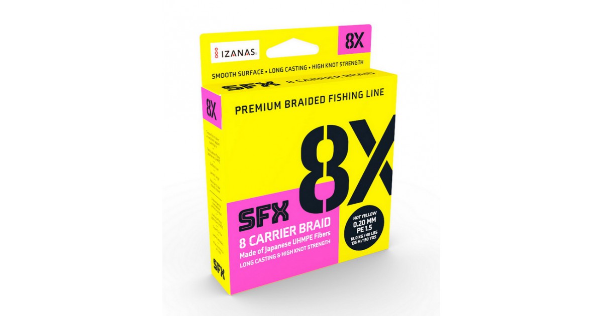 Offerta sufix sfx 8x carrier braid 270m. hot yellow  monofilaments and  braided lines braided - Tognini fishing