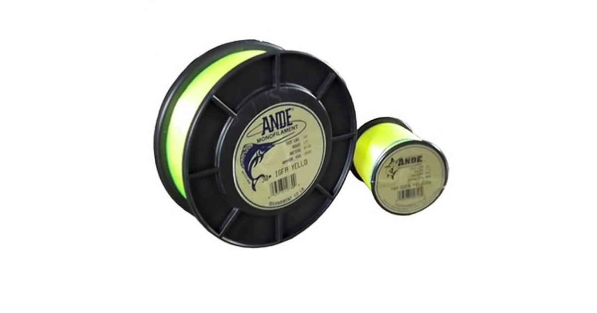 ande tournament yellow monofilaments and braided lines for trolling
