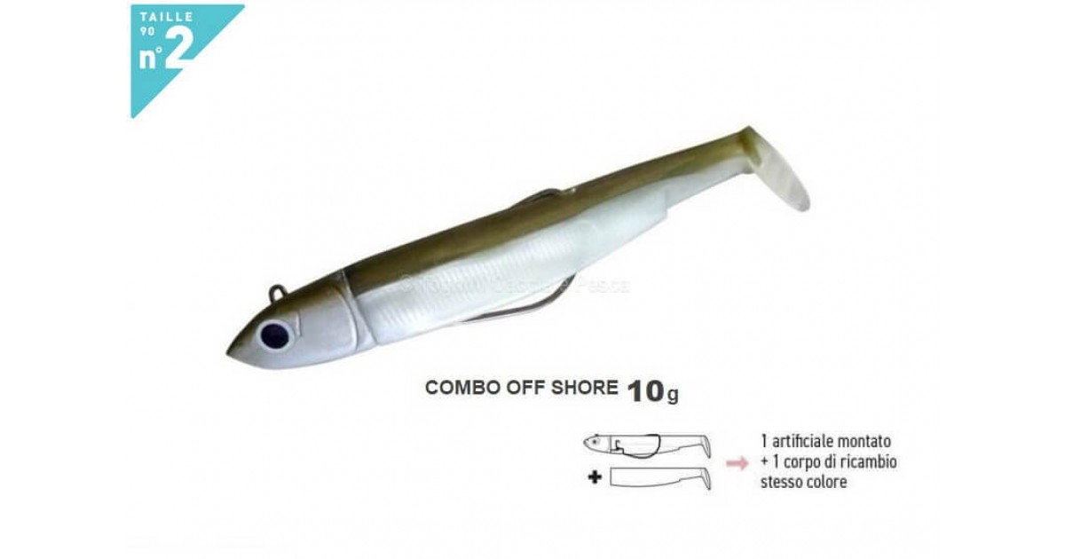 Fiiish Combo Off Shore Black Minnow No.2-9cm - 10g - Kaki - BM187