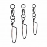 FANATIK Terminale Pesca Con Treccia In Titanio – 15-25 Cm, Diametro 0.24-0.35mm, Con Girella E Moschettone, 1 Pezzo