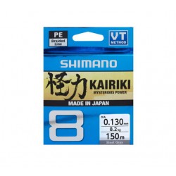 SHIMANO KAIRIKI 8 VT 150MT. STEEL GREY 