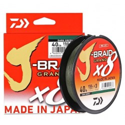 DAIWA J-BRAID GRAND X8 DARK GREEN 135M. 