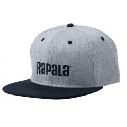 RAPALA FLAT BRIM CAP GREY/BLACK 