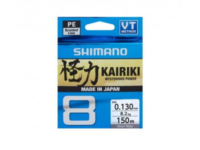 SHIMANO KAIRIKI 8 VT 150MT. STEEL GREY