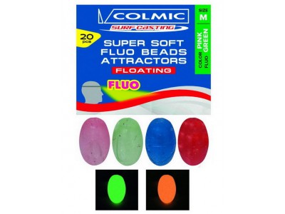 COLMIC SUPER SOFT FLUO BEADS ATTRACTORS FLOATING