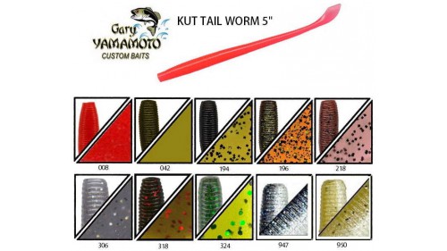 GARY YAMAMOTO KUT TAIL WORM 5''