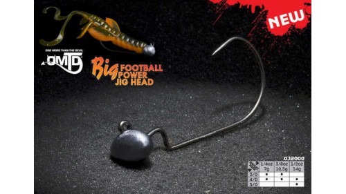 OMTD BIG FOOTBALL POWER JIG HEAD