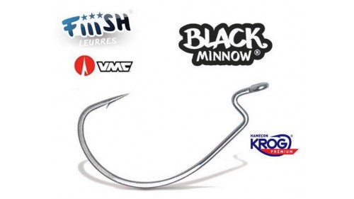 FIIISH BLACK MINNOW KROG PREMIUM HOOKS