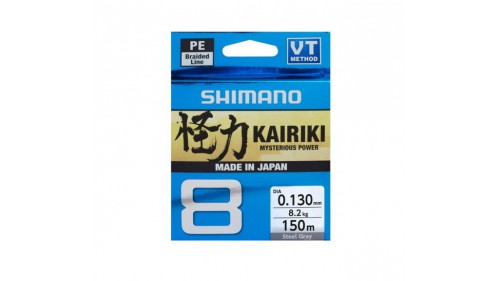 SHIMANO KAIRIKI 8 VT 150MT. STEEL GREY