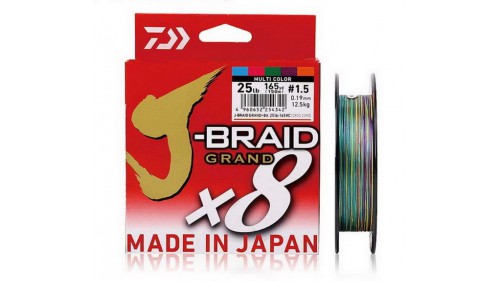 DAIWA J-BRAID GRAND X8 MULTICOLOR 300M.