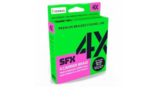 SUFIX SFX 4X CARRIER BRAID 135M. HOT YELLOW