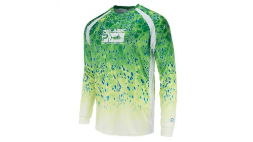 PELAGIC VAPORTEK LONG SLEEVE SHIRT GREEN