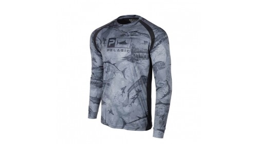 PELAGIC VAPORTEK OPEN SEAS BLACK SHIRT