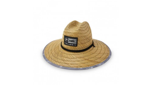 PELAGIC BAJA STRAW SUNHAT AMERICANO GRAY