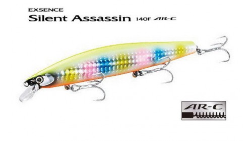 Señuelo Shimano Exsence Silent Assassin 140F - 14 Cm, 23 G, Para Pesca De Depredadores