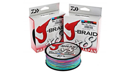 DAIWA J-BRAID X8 MULTICOLOR 500M.