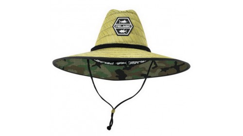 PELAGIC BAJA STRAW HAT FISH CAMO GREEN