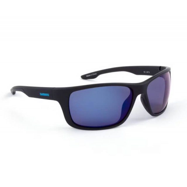SHIMANO OCCHIALE ANTARES MATTE BLACK E BLUE MIRROR 