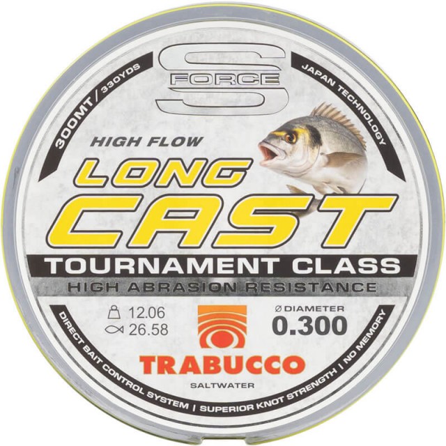 TRABUCCO S-FORCE LONG CAST UV HIGH FLOW 300mt 