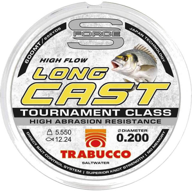 TRABUCCO S-FORCE LONG CAST UV HIGH FLOW 600mt 