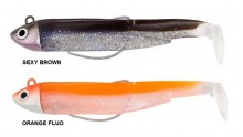 FIIISH BLACK MINNOW 70 DOUBLE COMBO SEARCH 4.5G. SEXY BROWN-ORANGE FLUO