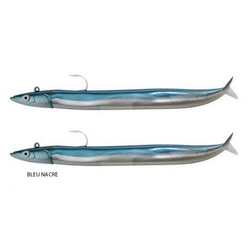 FIIISH CRAZY SAND EEL 150 DOUBLE COMBO OFF SHORE BLEU NACRE (CSE1437)