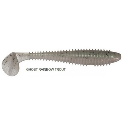 KEITECH SWING IMPACT FAT 3.8'' GHOST RAINBOW TROUT 