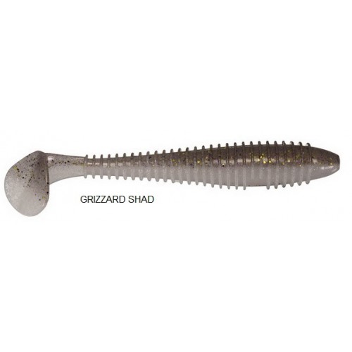 KEITECH SWING IMPACT FAT 3.8'' GRIZZARD SHAD 