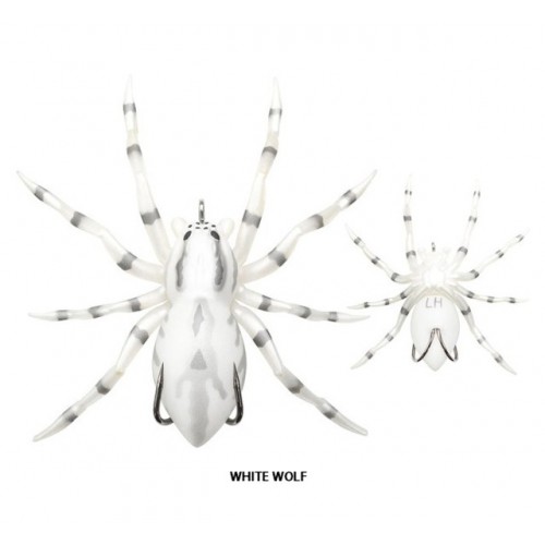 LUNKERHUNT PHANTOM SPIDER 2'' WHITE WOLF 