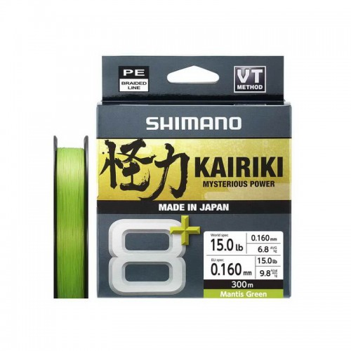 SHIMANO KAIRIKI 8+ 300mt. MANTIS GREEN 0.160mm.