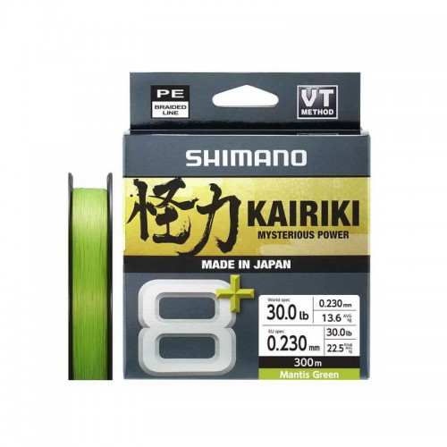 SHIMANO KAIRIKI 8+ 300mt. MANTIS GREEN 0.230mm.