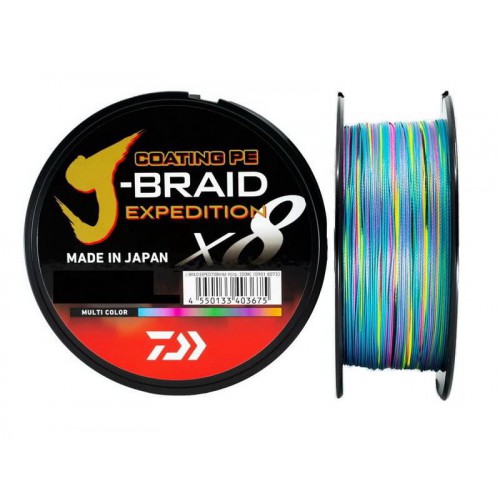 DAIWA J BRAID EXPEDITION X8 500M. MULTI COLOR 0.320mm.