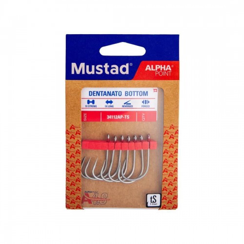 MUSTAD DENTANATO BOTTOM HOOK 34112AP 6/0