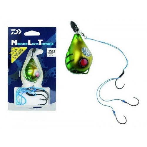 DAIWA MONSTER LOVES TENTACLE SET 150 G. GREEN GOLD