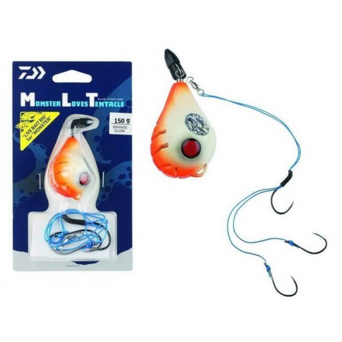 DAIWA MONSTER LOVES TENTACLE SET 150 G. ORANGE GLOW
