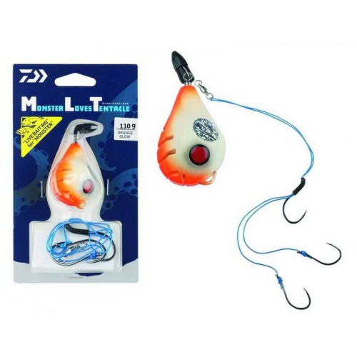 DAIWA MONSTER LOVES TENTACLE SET 110 G. ORANGE GLOW
