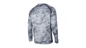 PELAGIC VAPORTEK LONG SLEEVE SHIRT GREY FISH CAMO