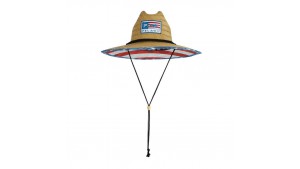 PELAGIC BAJA STRAW SUNHAT AMERICANO BLU