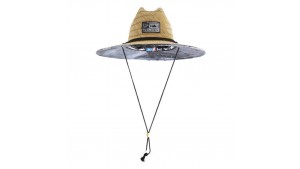 PELAGIC BAJA STRAW SUNHAT OPEN SEAS BLACK